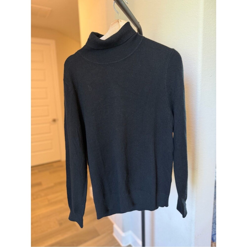 Quince Mongolian Cashmere Black Women's Turtleneck Sweater M